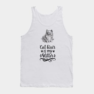 Cat Illustration with Funny Saying Tank Top